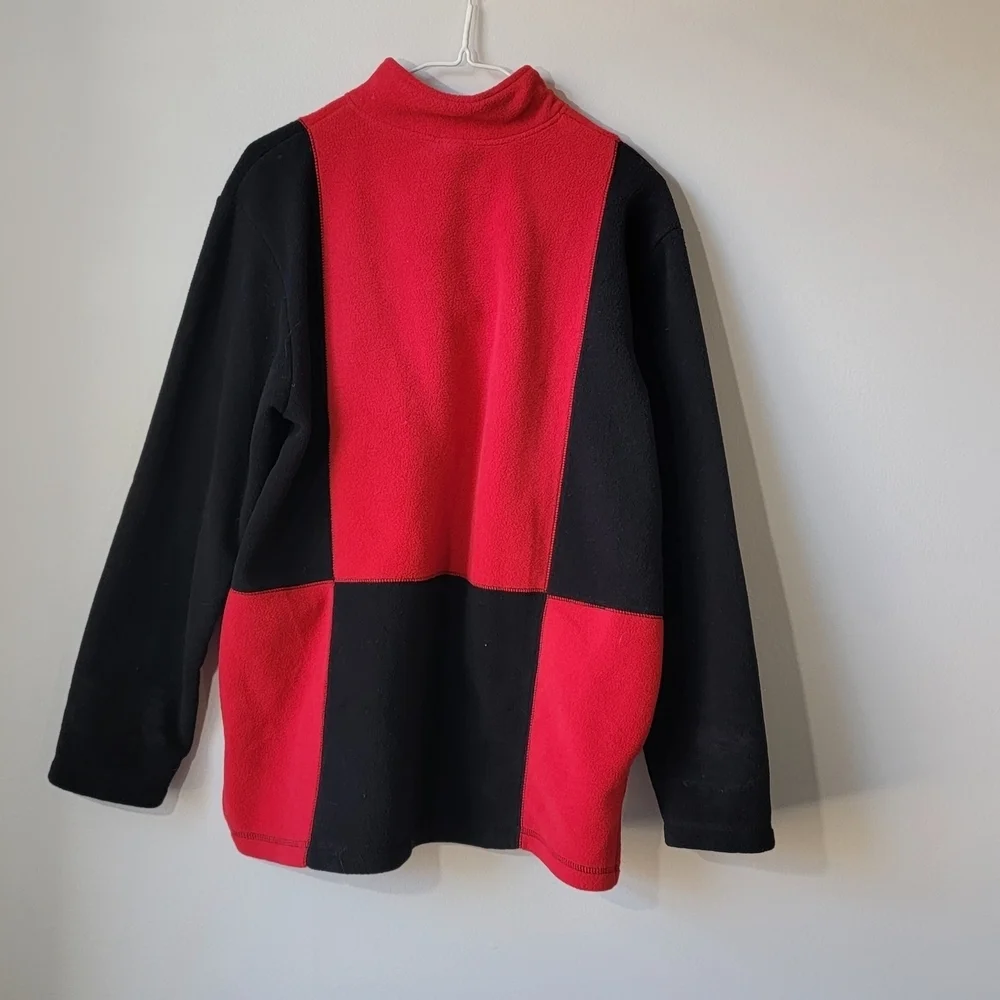 Classic Elements Bold Red Fleece Top